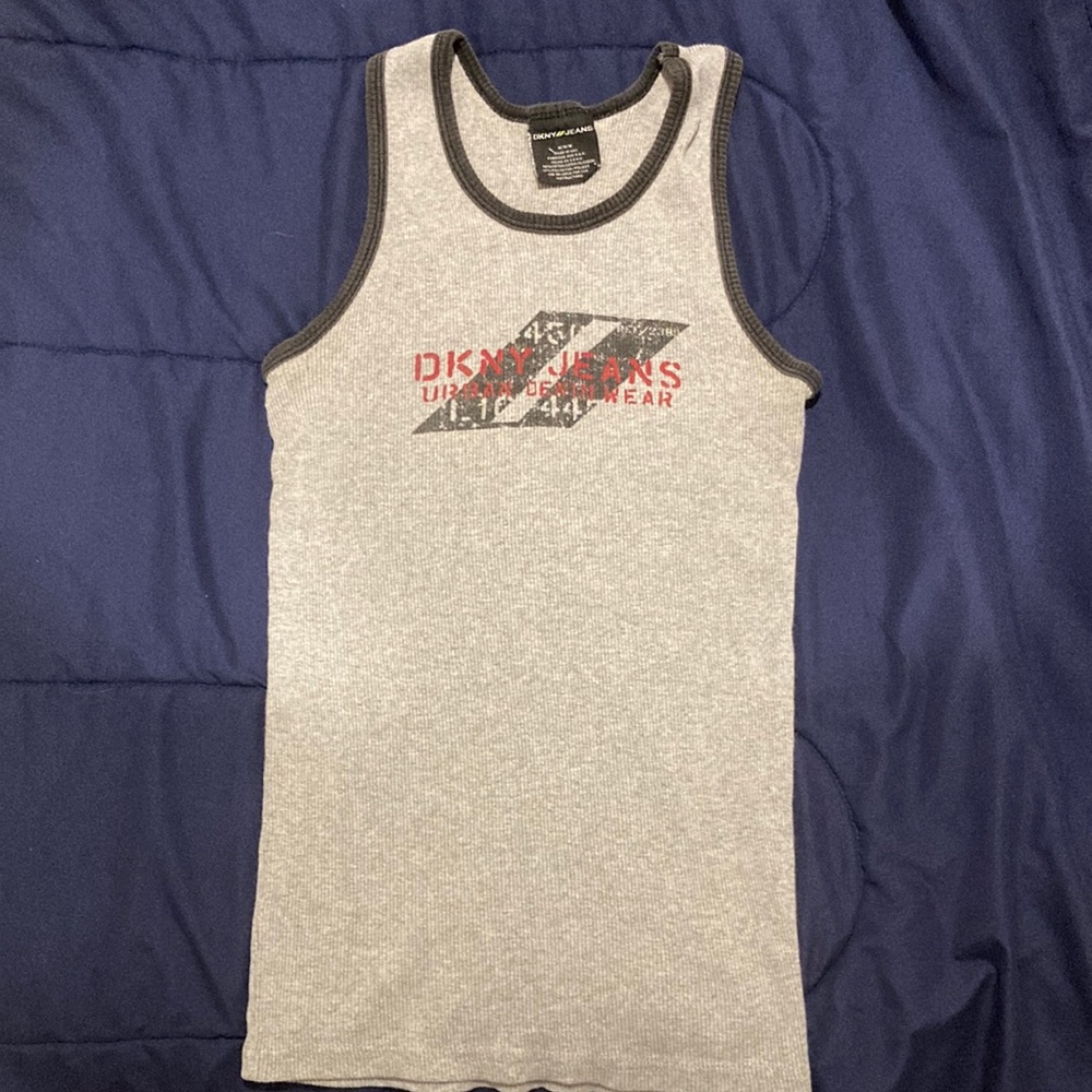 DKNY Jeans Grey Tank Top Size M